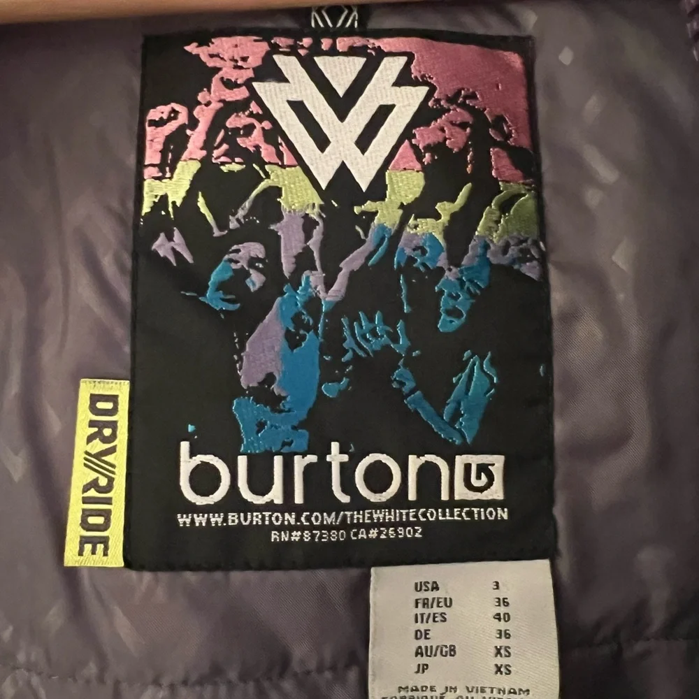 Purple Shaun White edition Burton Snowboard Jacket - Picture 3 of 5